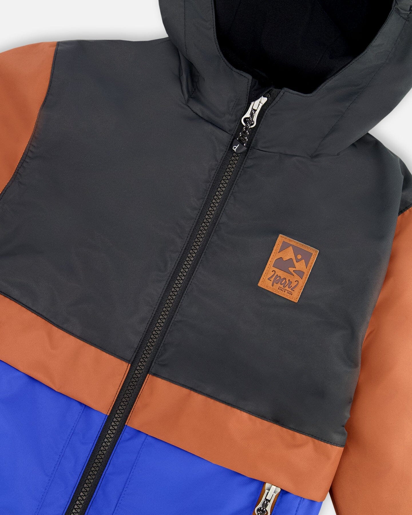 3-In-1 Two-Piece Mid-Season Outerwear Set Black And Brown - Image 6