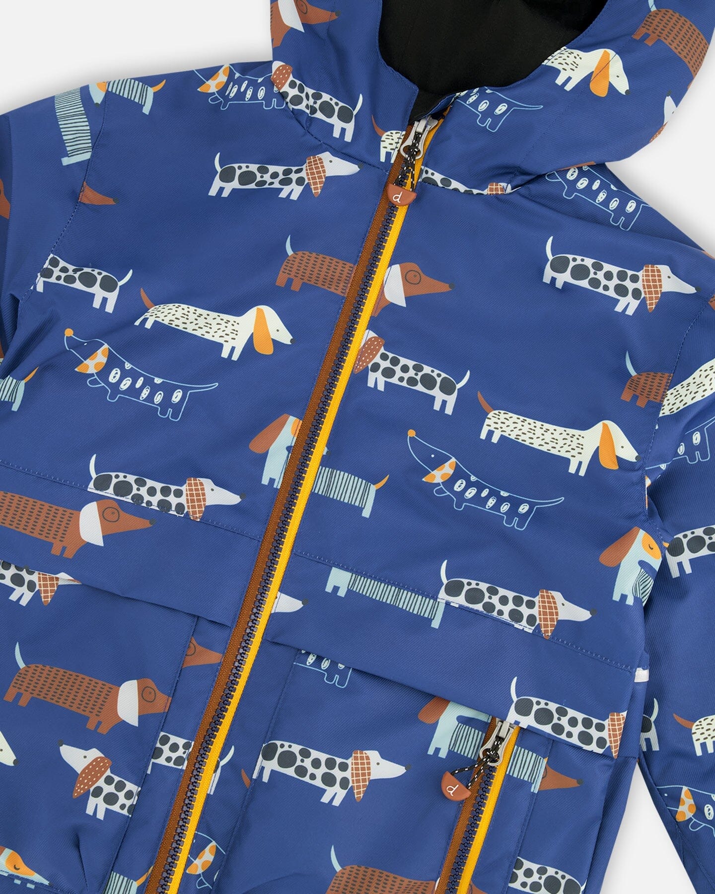 3-In-1 Two-Piece Mid-Season Outerwear Set Blue Dog Print - Image 6