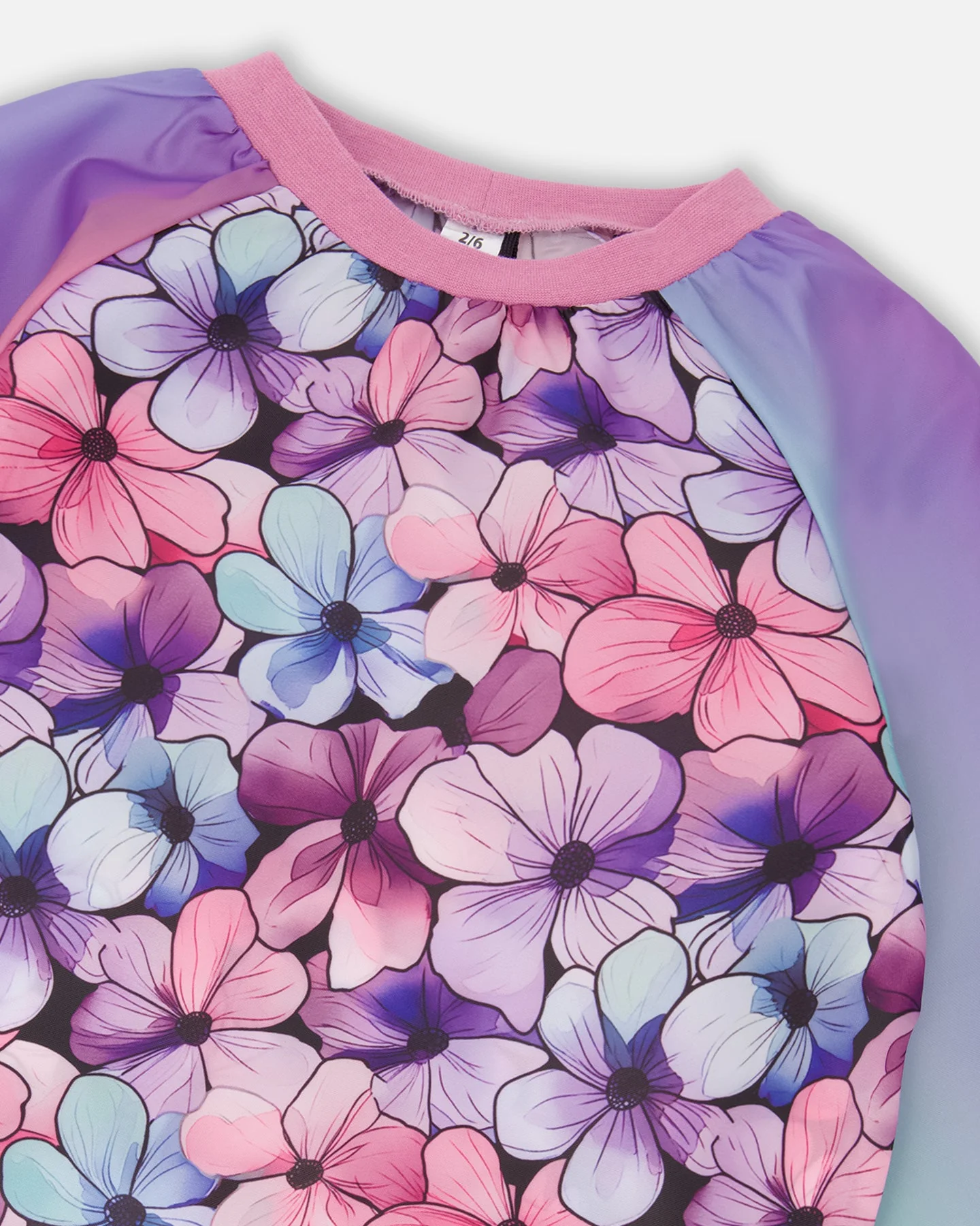 Apron Black Floral Print - Image 3