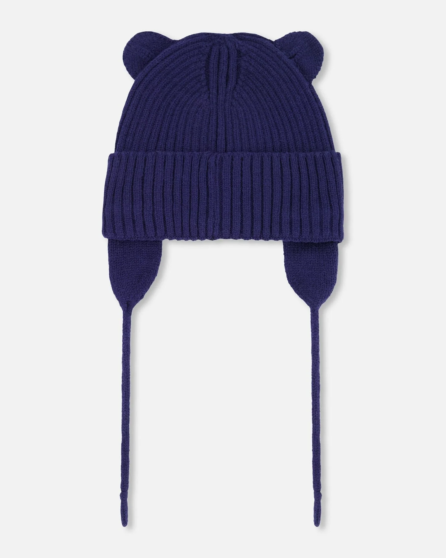 Baby Knit Hat Navy Blue - Image 3