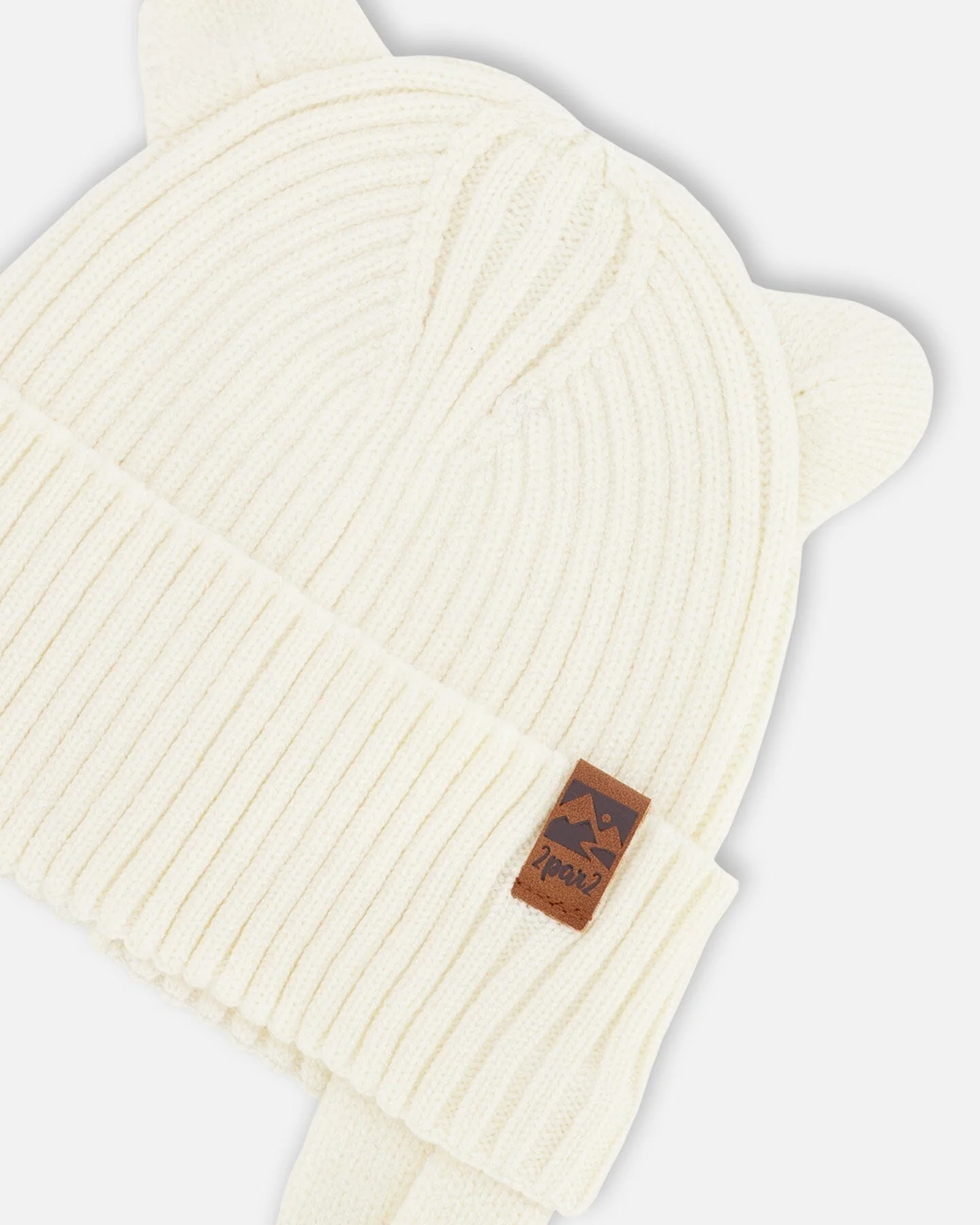 Baby Knit Hat Off White - Image 4