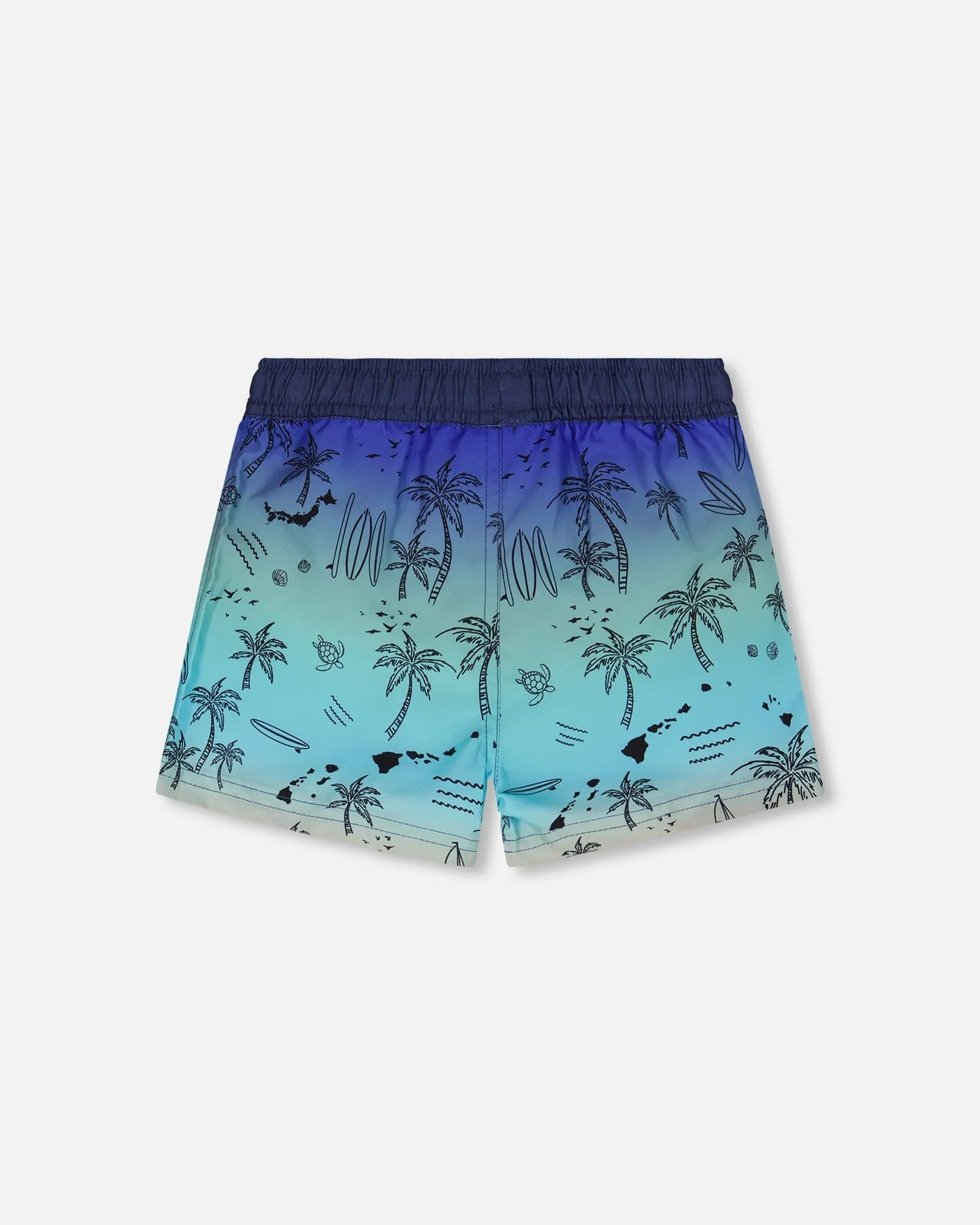 Boardshorts Blue Beach Print - Image 4