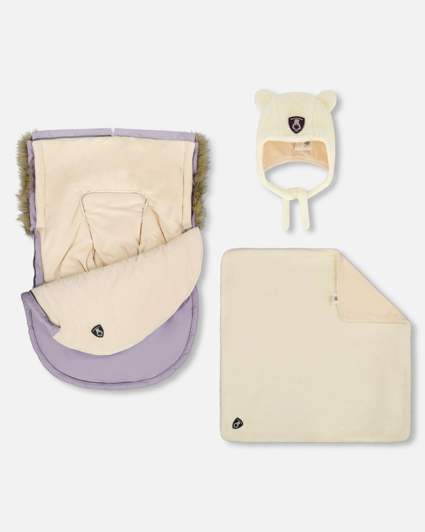 Bunting Bag Designed For Car Seat And Stroller Purple Gray - Image 2