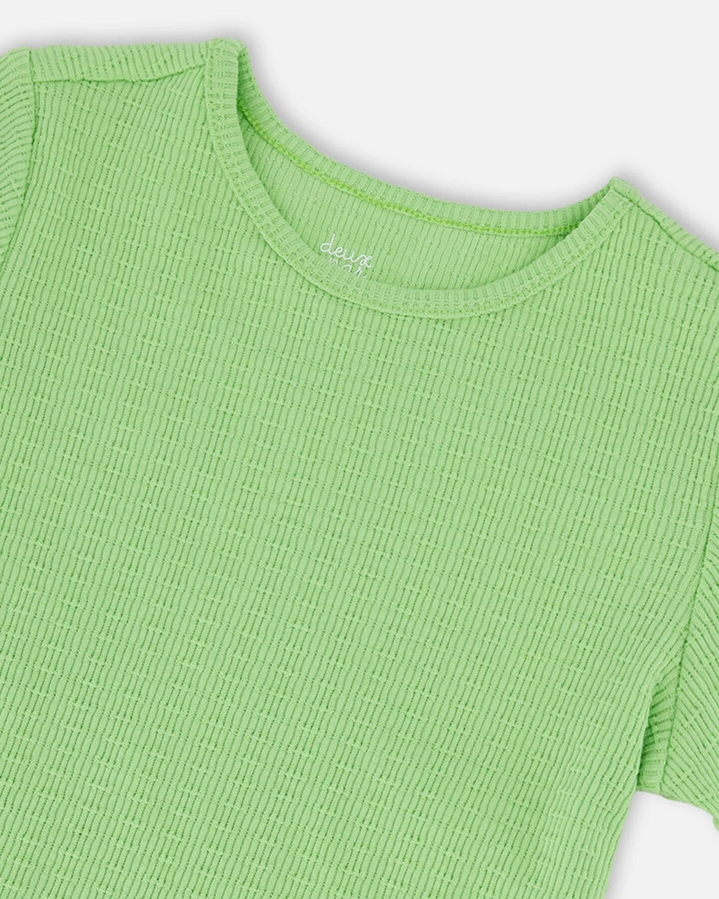 Crinkle Jersey T-Shirt Mint Green - Image 4