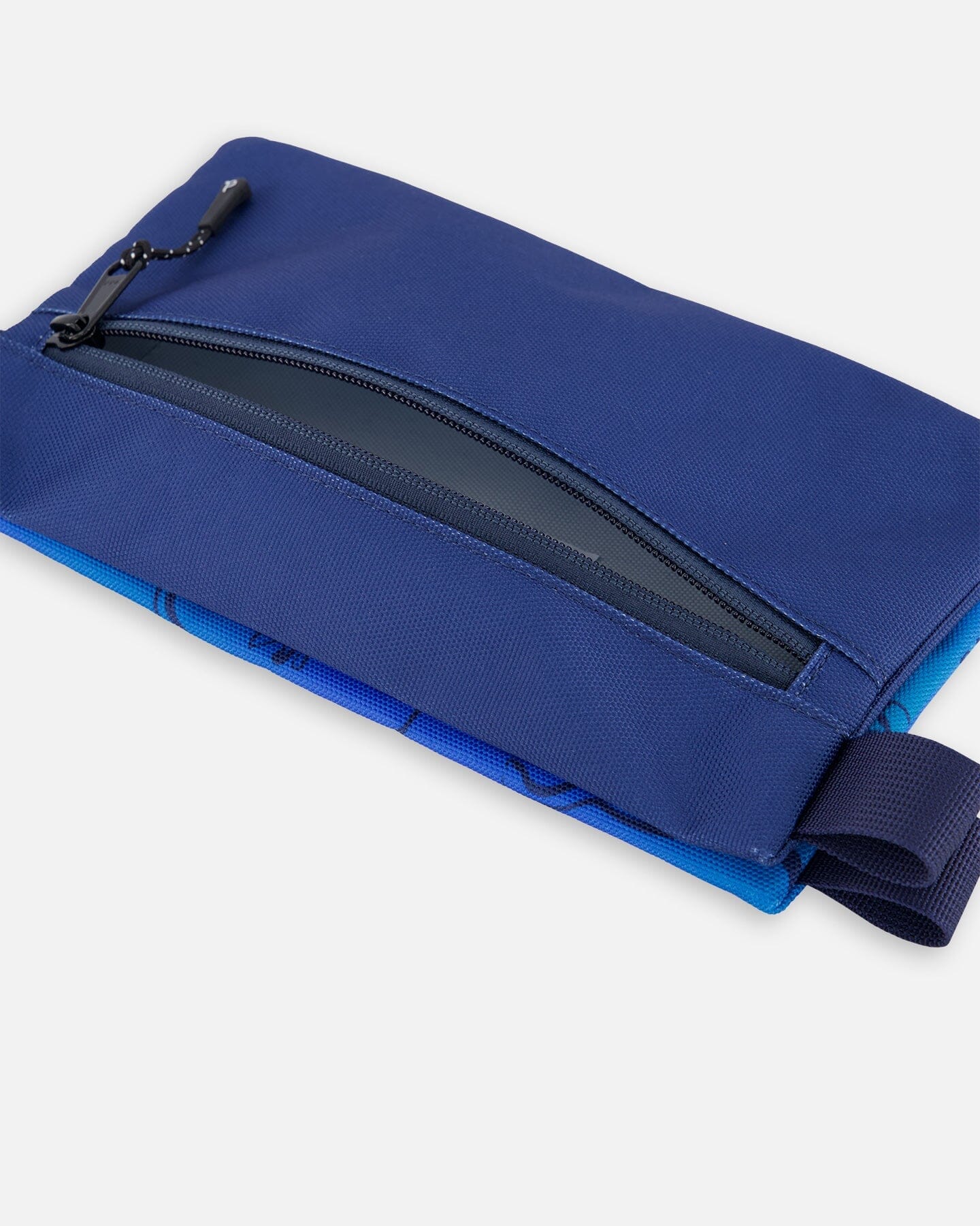 Double Pencil Case Blue Gradient Dinosaur Print - Image 4