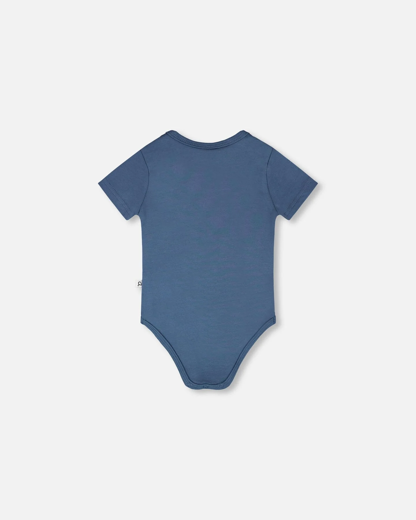 Evolutive Organic Cotton Jersey Onesie Medium Blue - Image 3