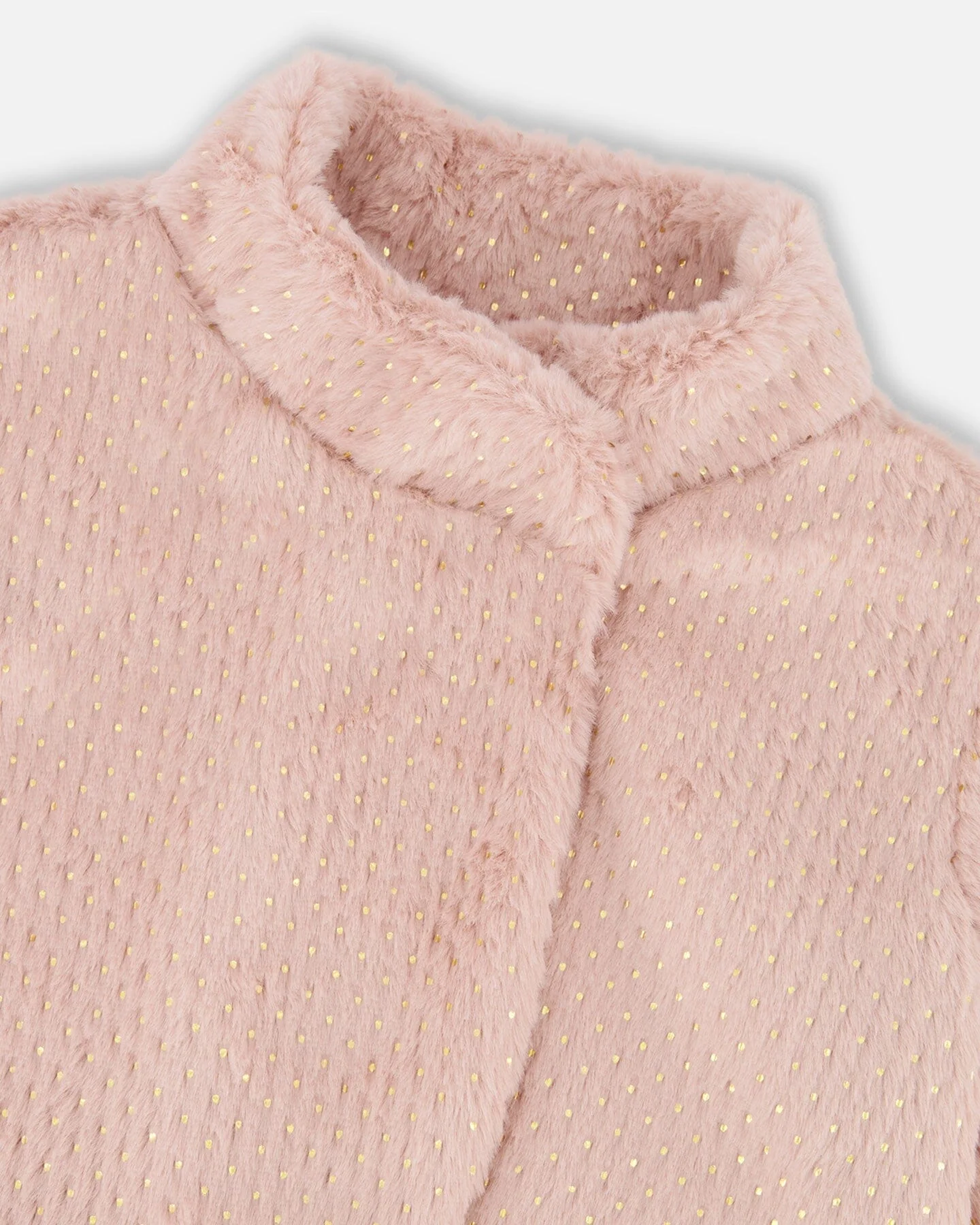 Fake Fur Short Jacket Pink - Image 4