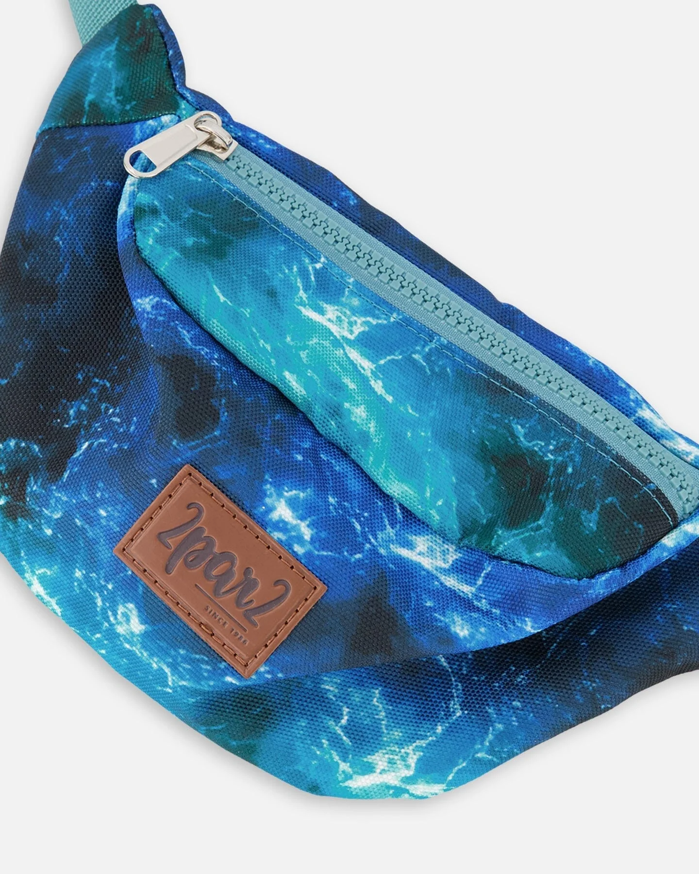 Fanny Pack Blue Wave Print - Image 2
