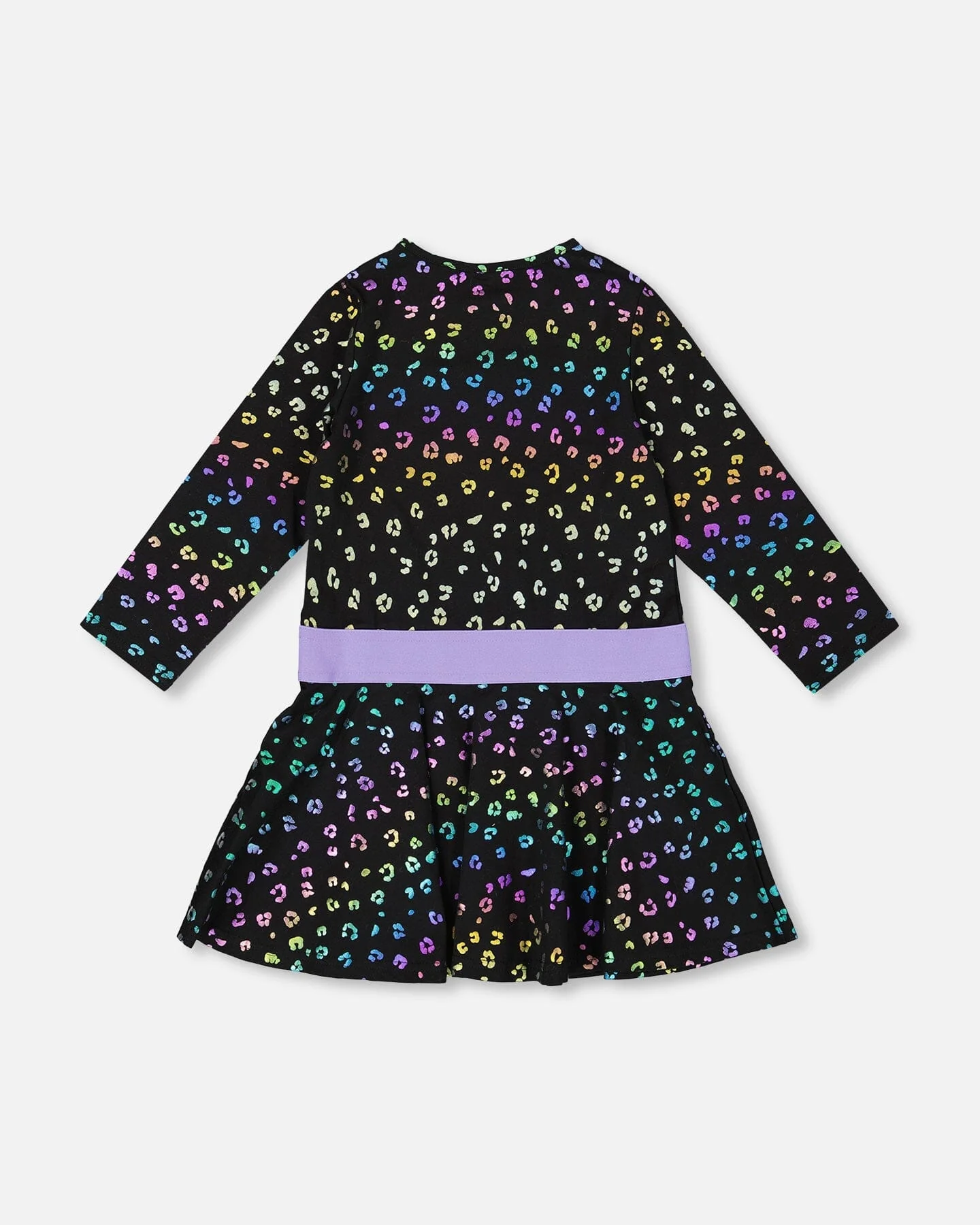 Jersey Dress Multicolor Leopard Print - Image 3