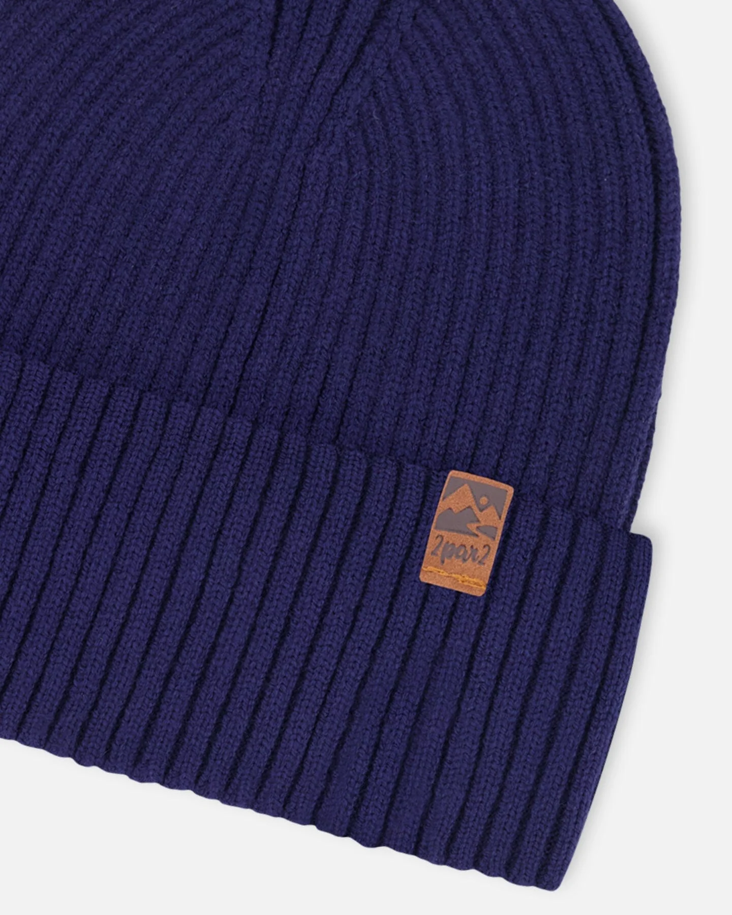 Knit Hat Navy Blue - Image 5