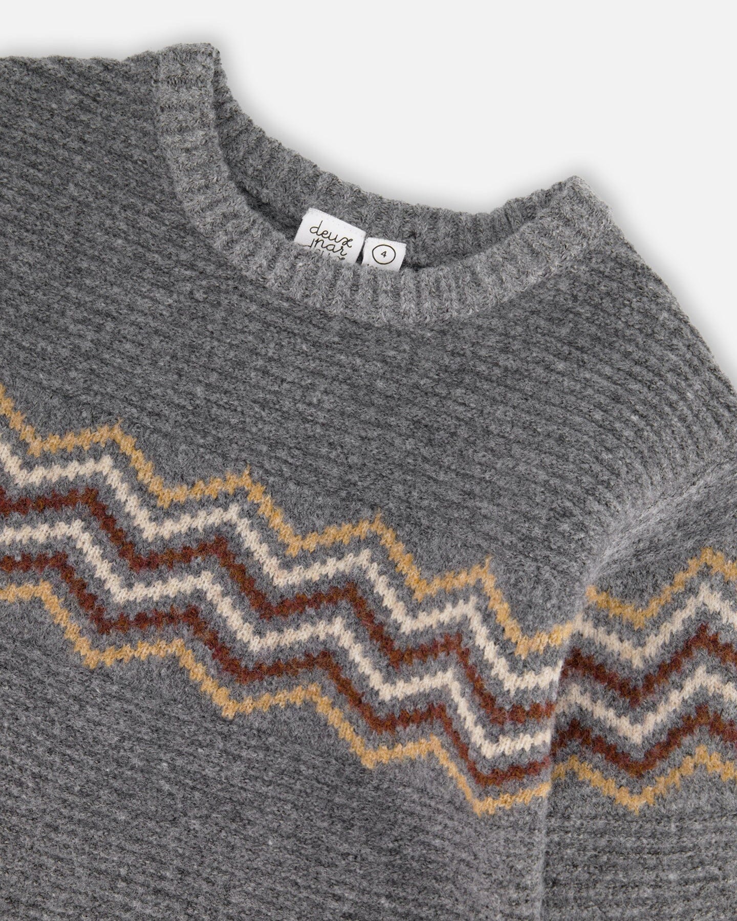 Knit Sweater Dark Heather Gray - Image 4