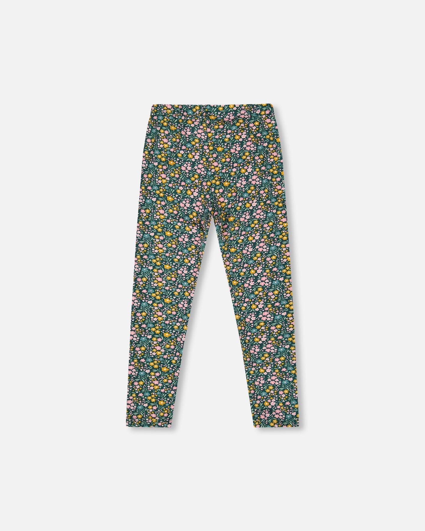 Leggings Green With Flower Print - Image 4