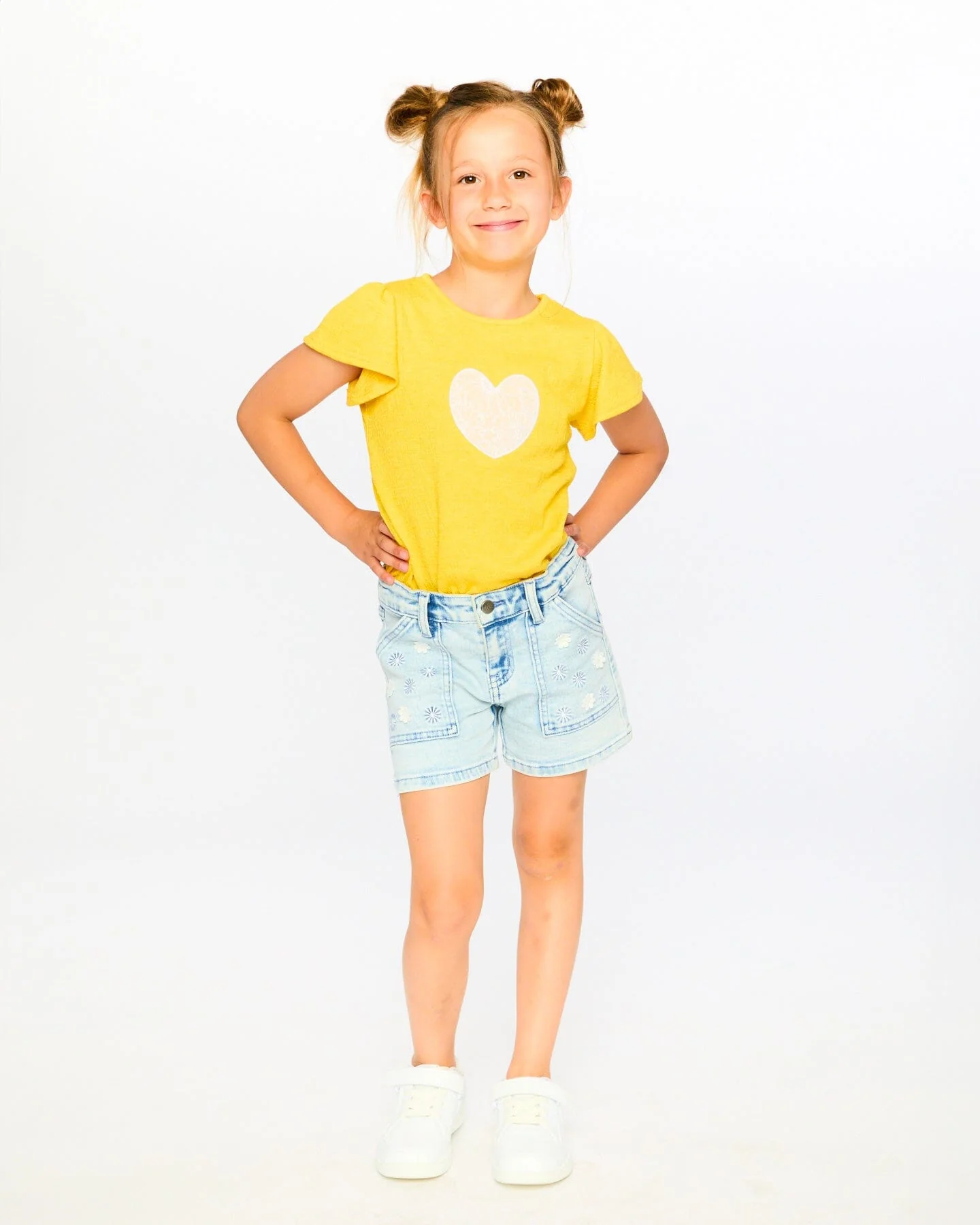 Light Blue Denim Shorts - Image 2
