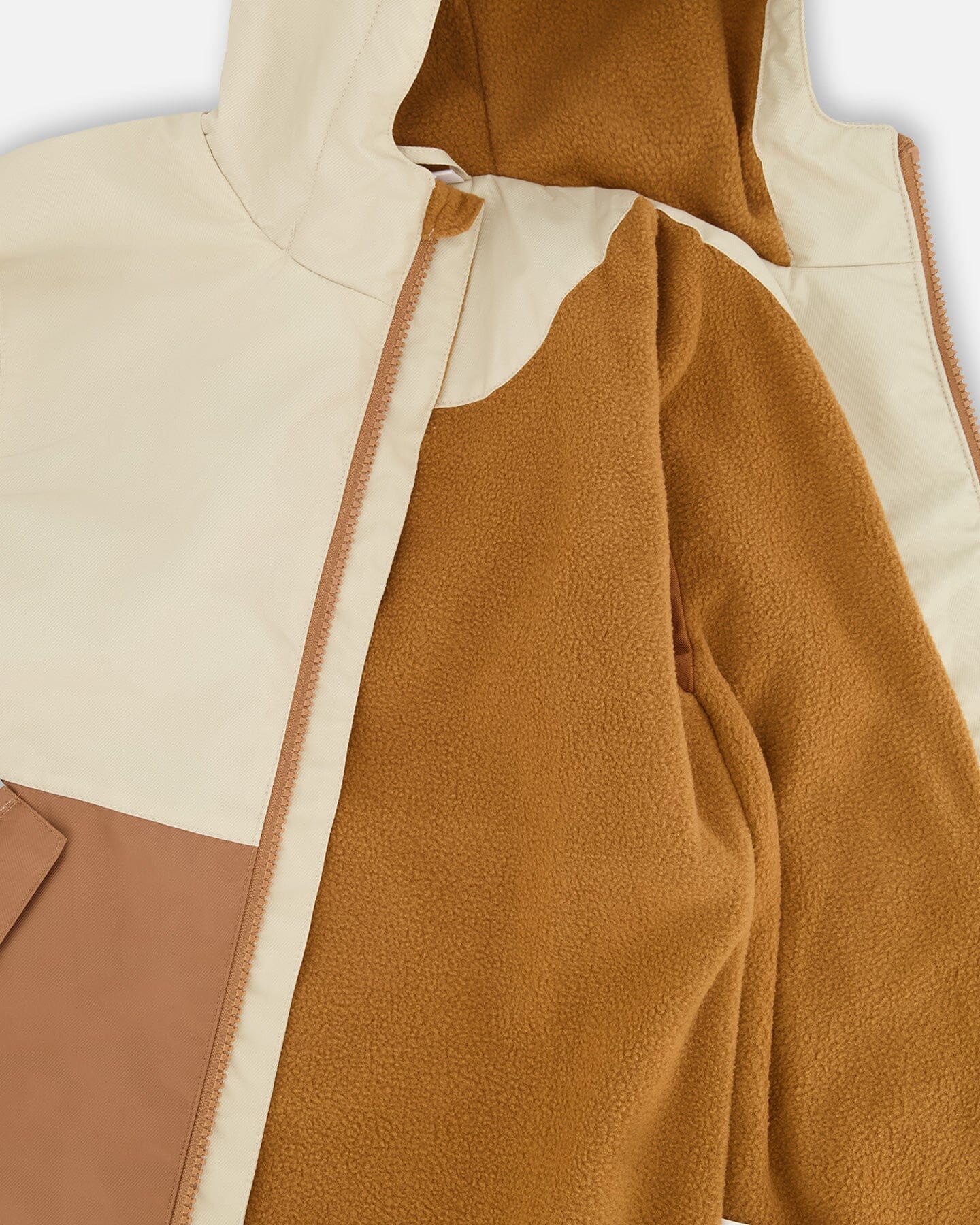 Mid-Season Jacket In Recycled Polyester Beige - Image 5
