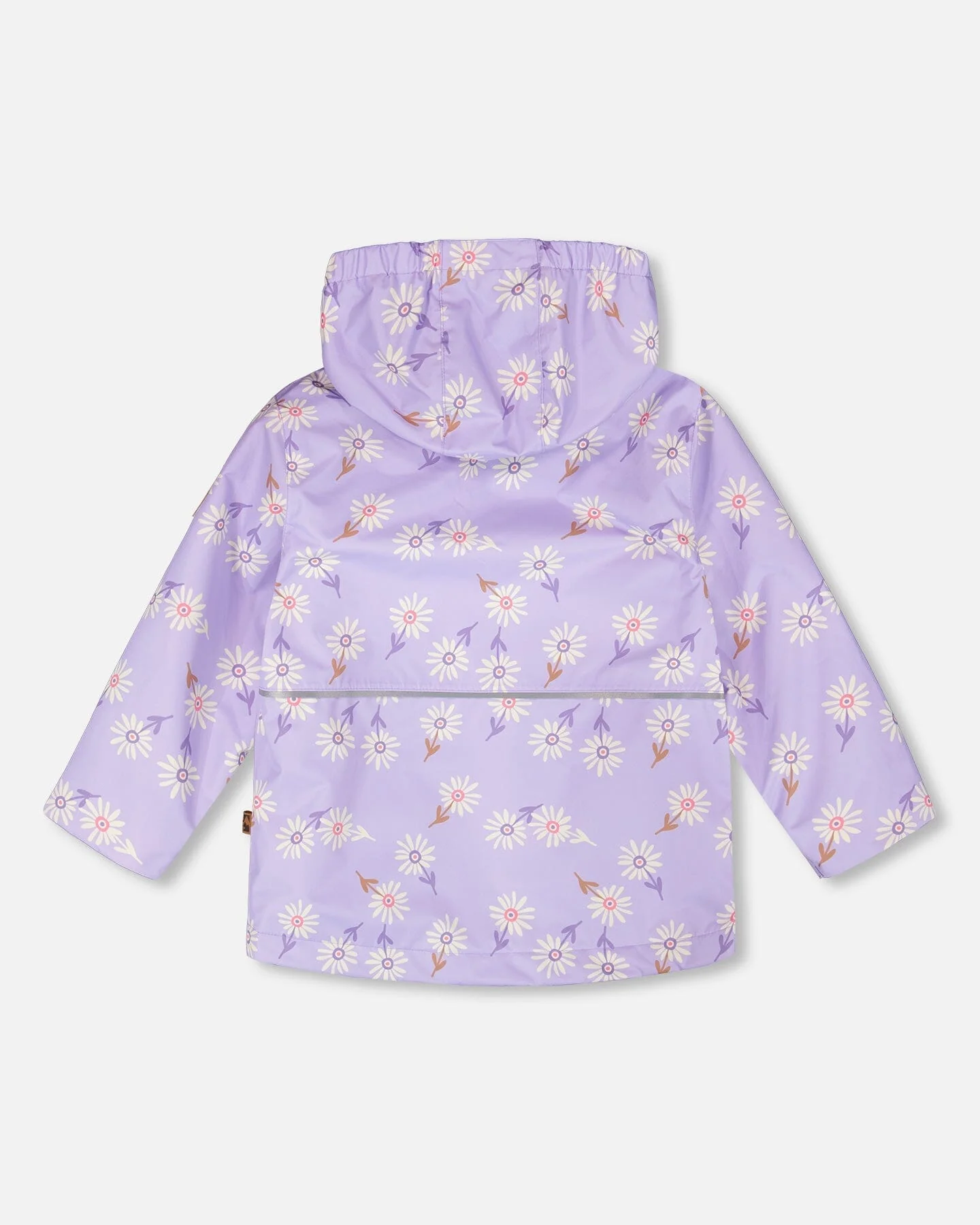 Mid-Season Jacket Purple Daisy Print - Image 3