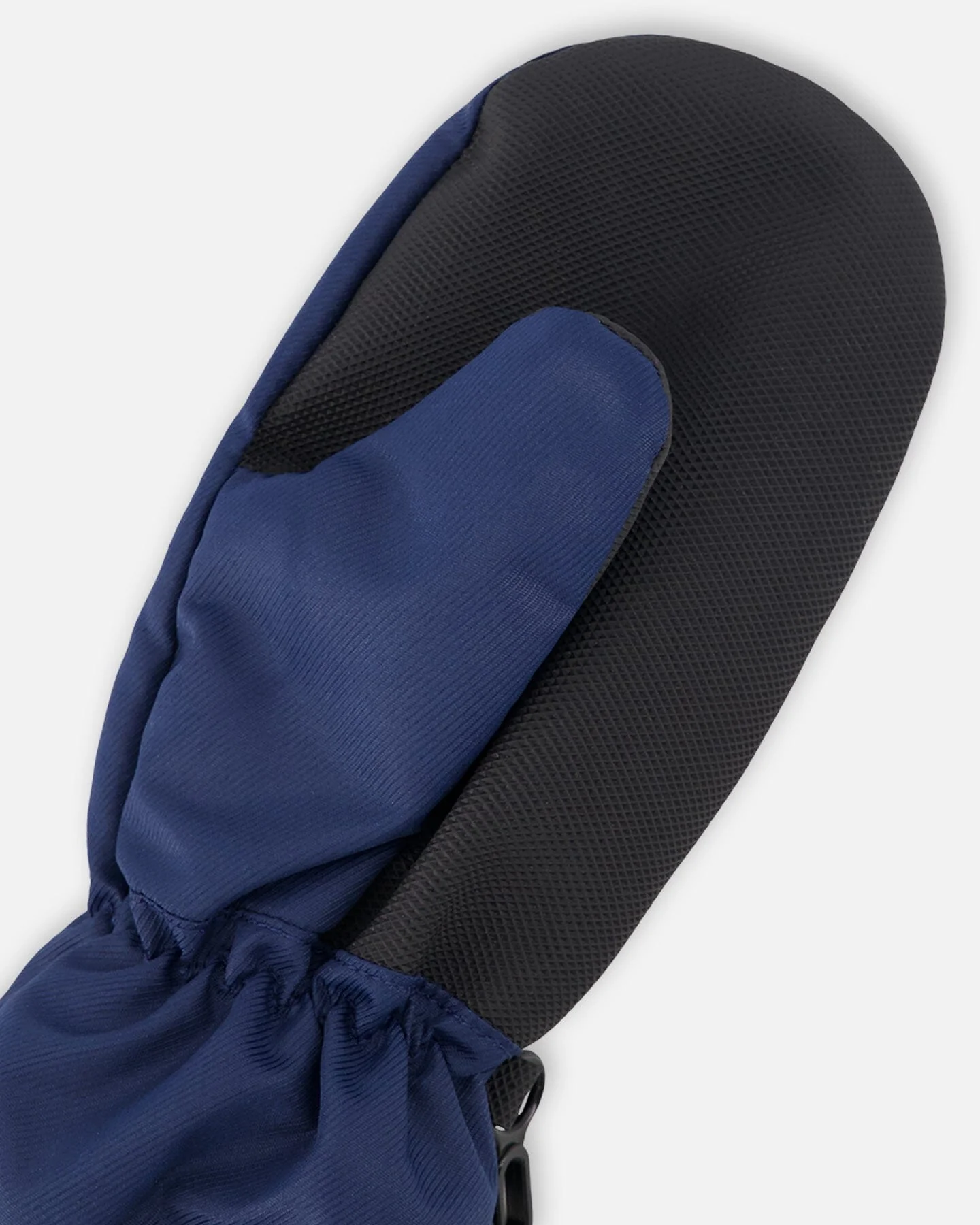 Mid-Season Mittens In Recycled Polyester Navy Blue - Image 4