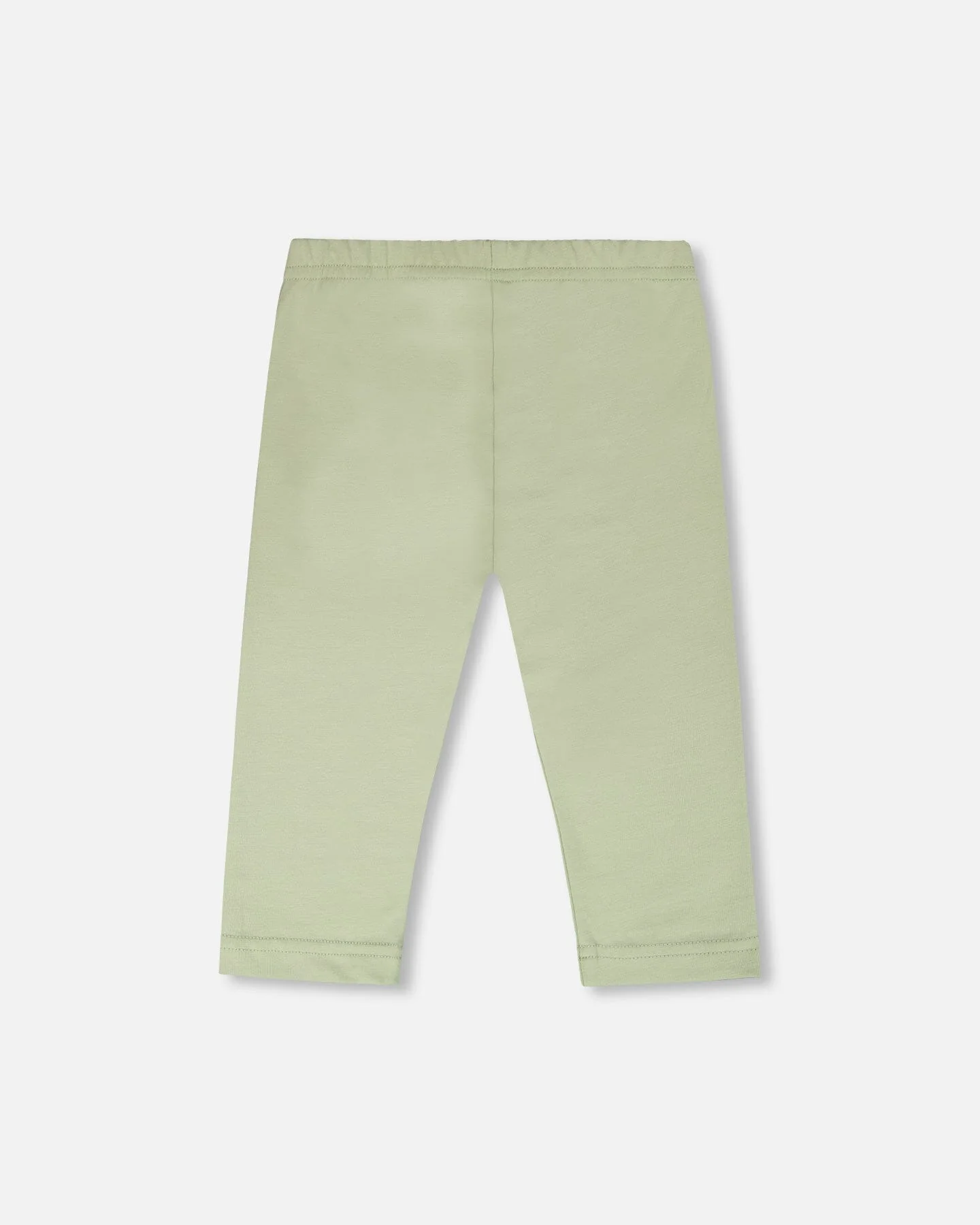 Organic Cotton Jersey Capri Light Khaki Green - Image 4