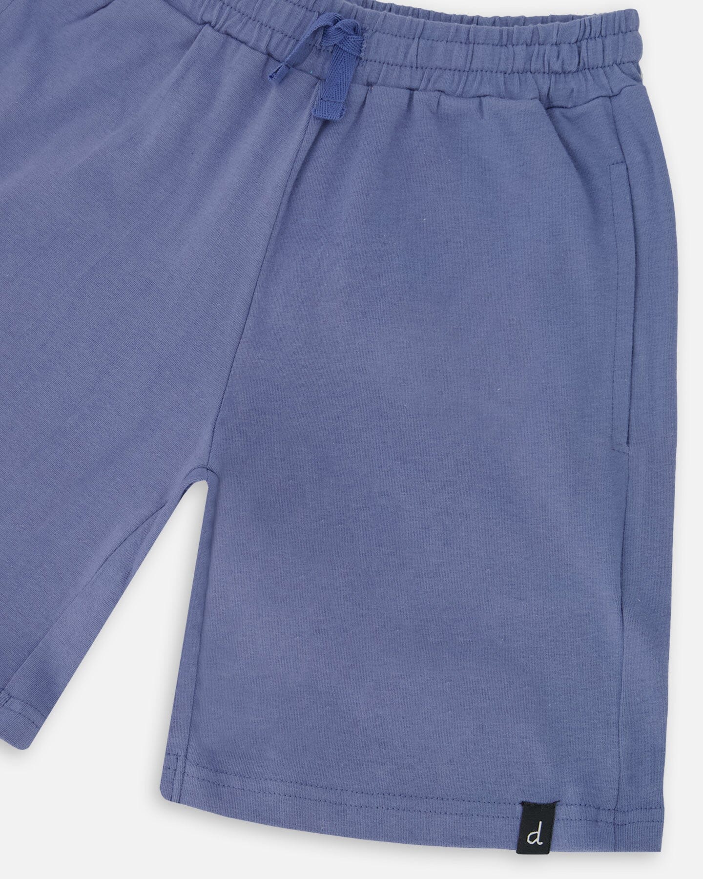Organic Cotton Jersey Shorts Blue - Image 3