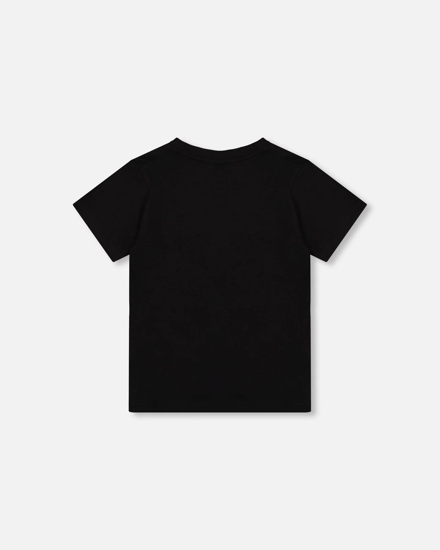 Organic Cotton Jersey T-Shirt Solid Black - Image 2