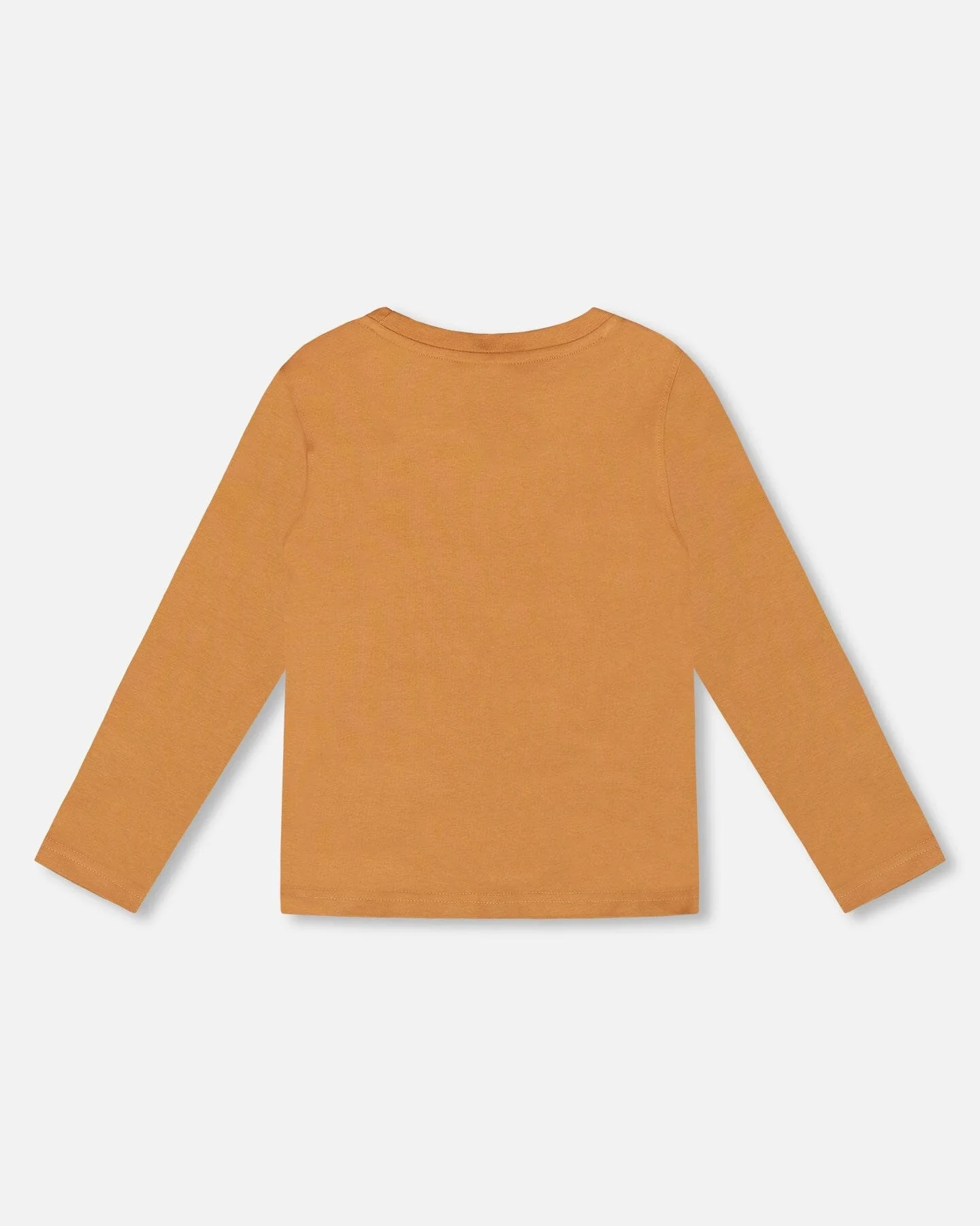Organic Cotton Long Sleeve T-Shirt Cashew Brown - Image 4