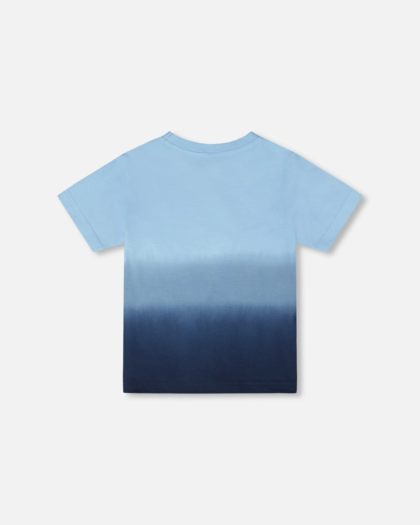 Organic Cotton Short Sleeve T-Shirt Blue Gradient - Image 3