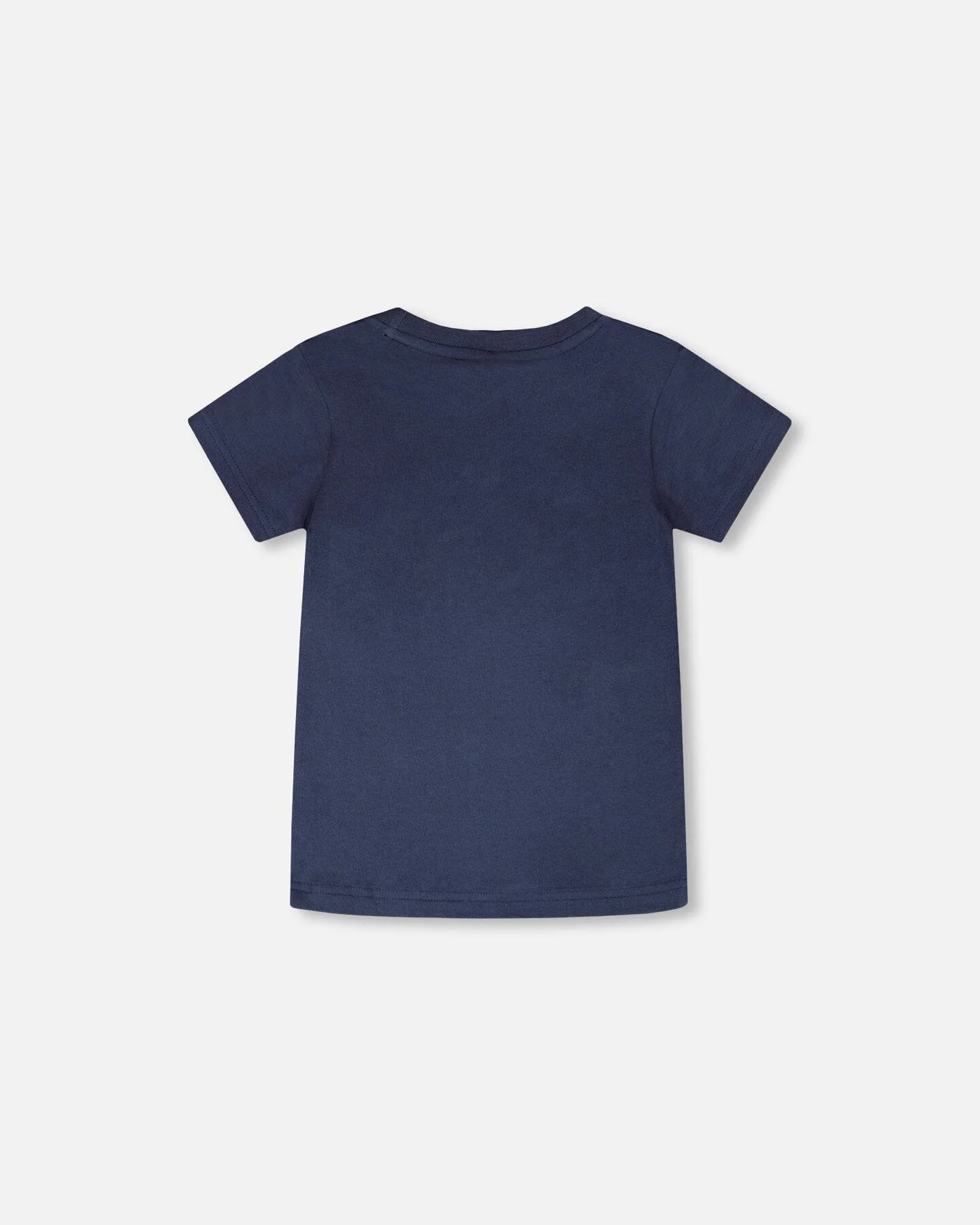 Organic Cotton Short Sleeve T-Shirt Blue - Image 5