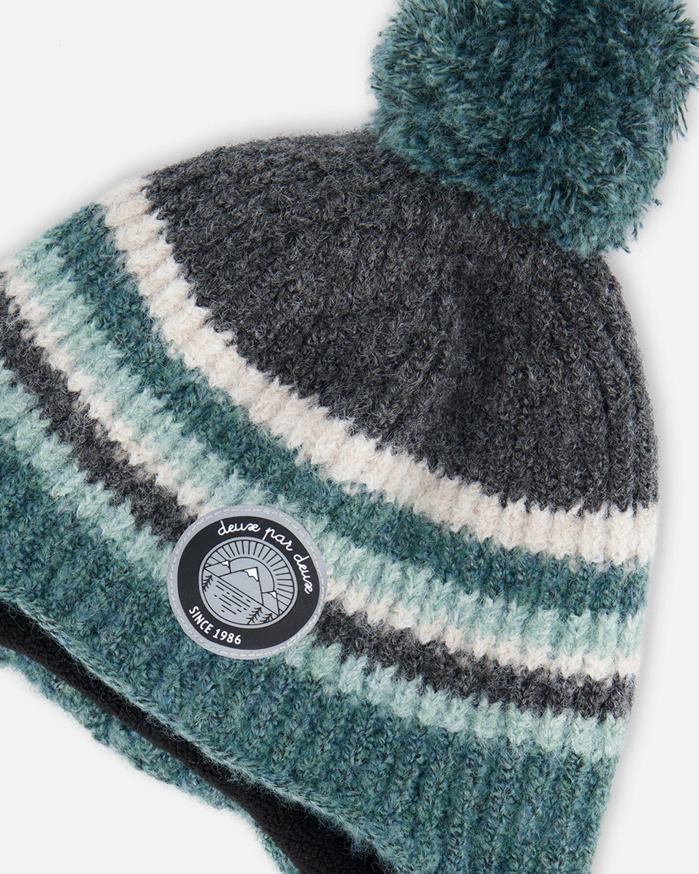 Peruvian Knit Hat Gradient Green - Image 4