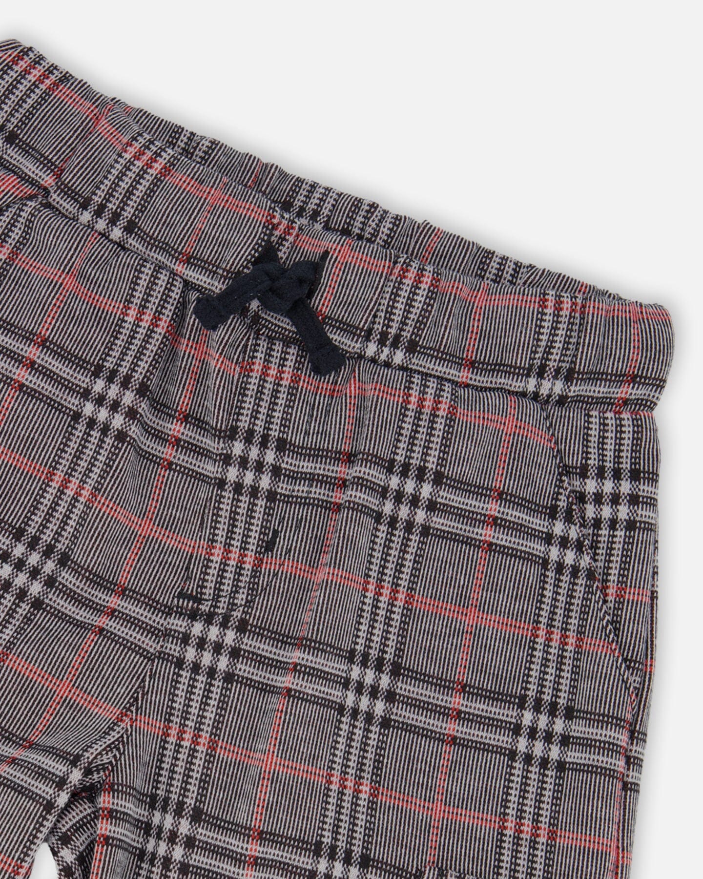 Plaid Cargo Pant Gray And Black - Image 4