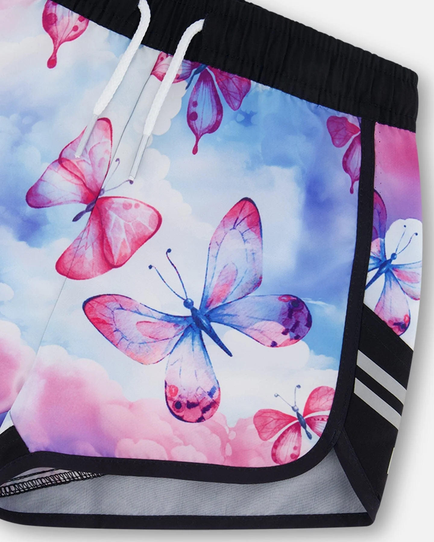 Printed Athletic Short Pink, Blue And Butterflies - Image 4
