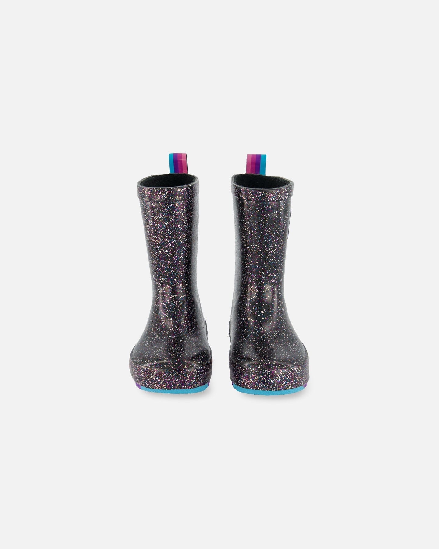 Rain Boots Black With Glitter - Image 3