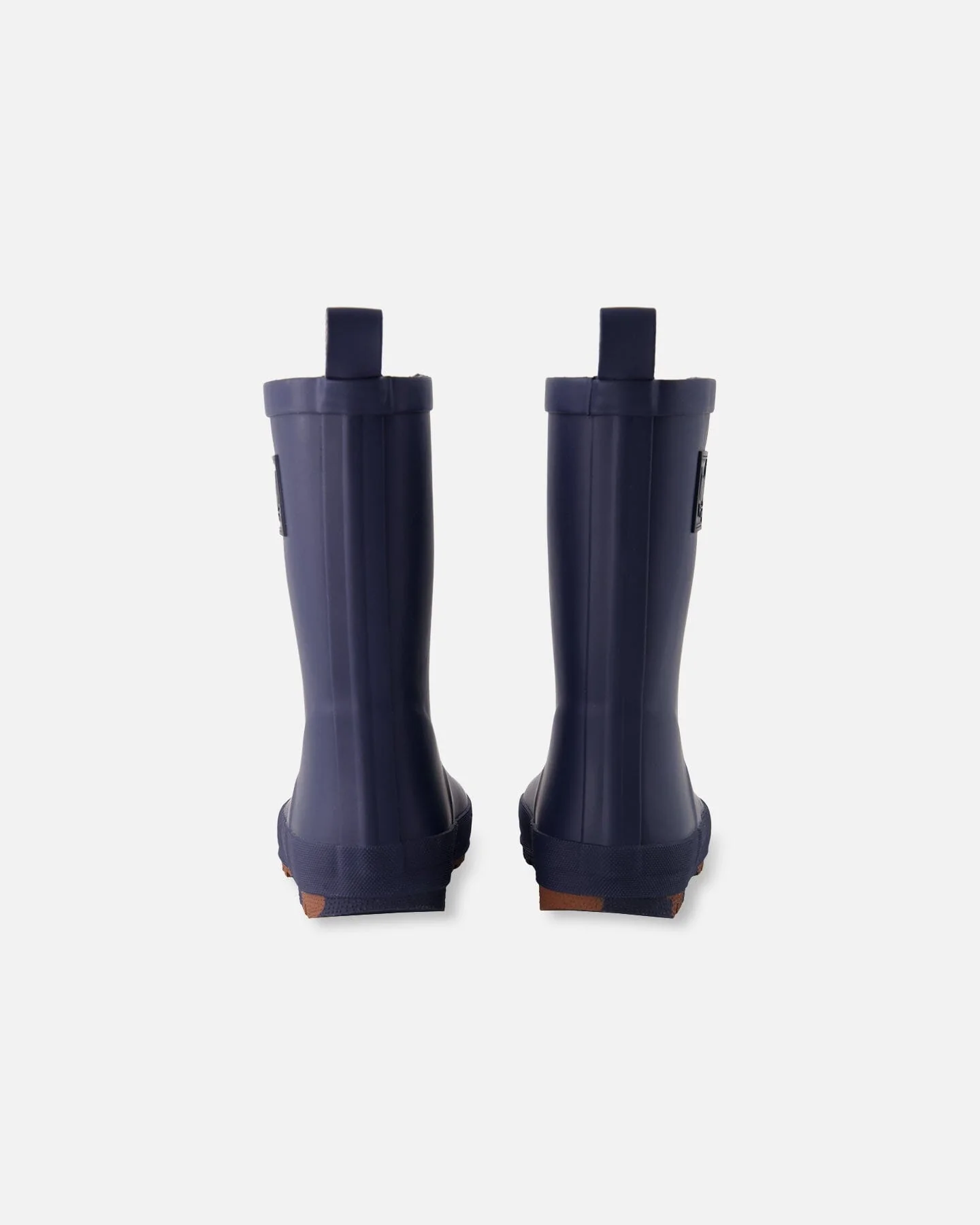 Rain Boots In Natural Rubber Navy Blue - Image 4