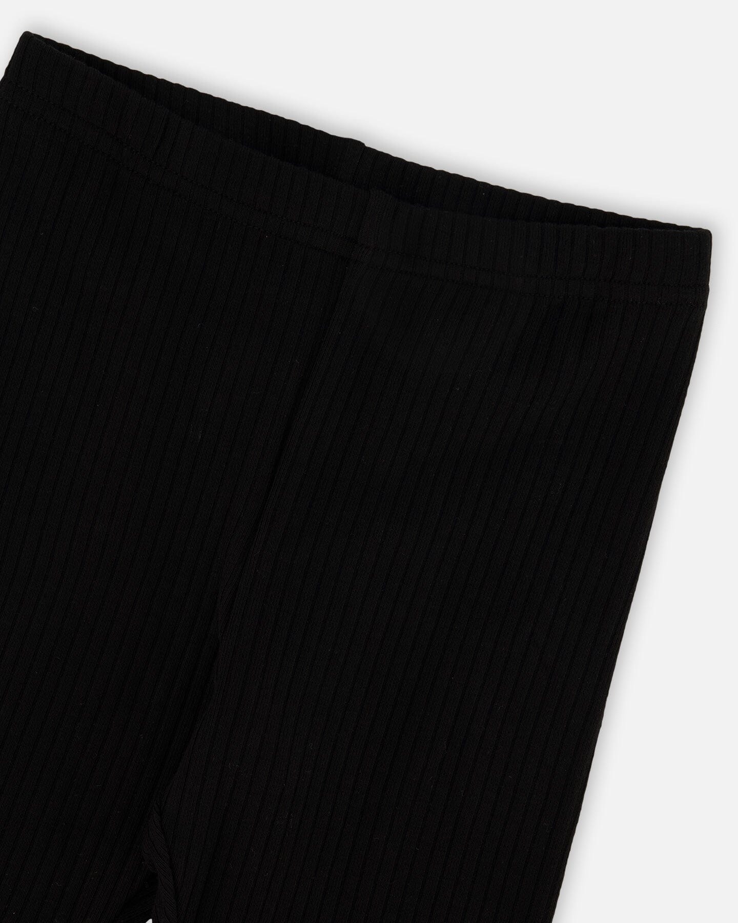 Rib Capri Leggings Black - Image 3