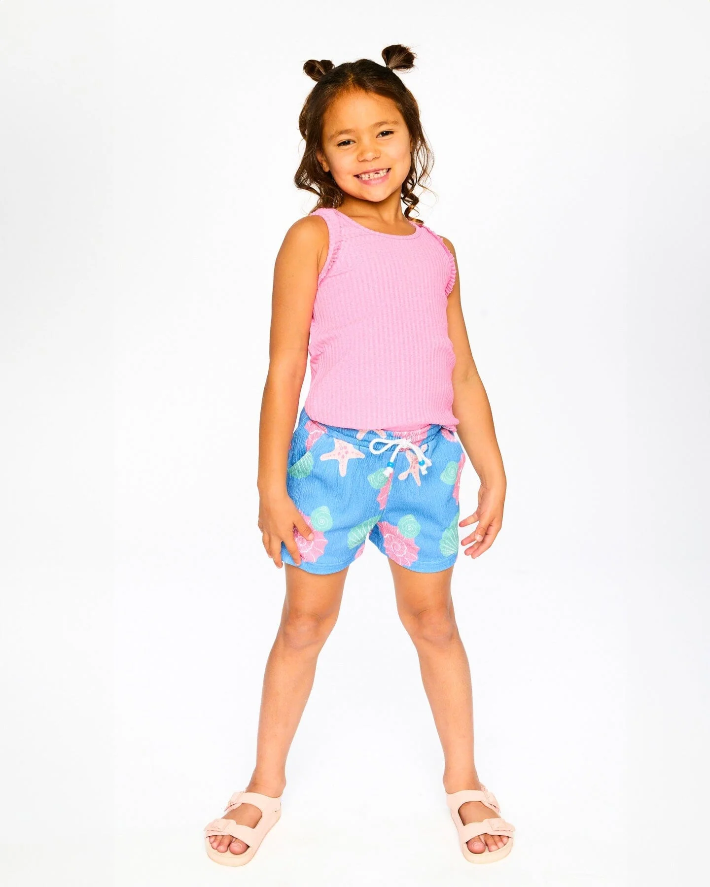 Rib Tank Top Pink - Image 2