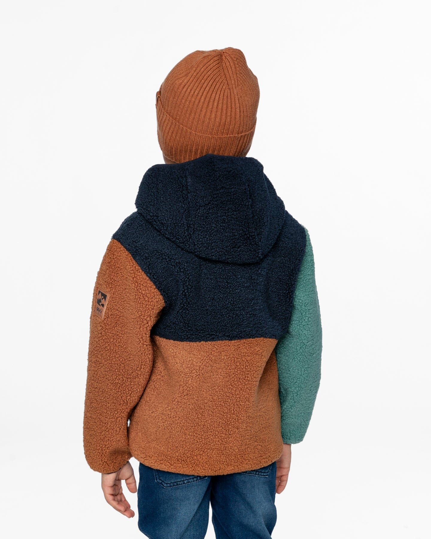 Sherpa Jacket Navy Colorblock - Image 4