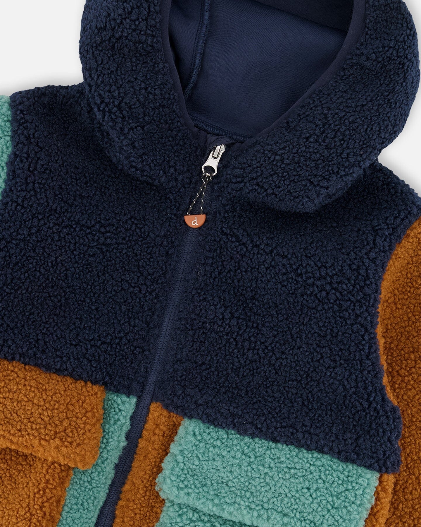 Sherpa Jacket Navy Colorblock - Image 5