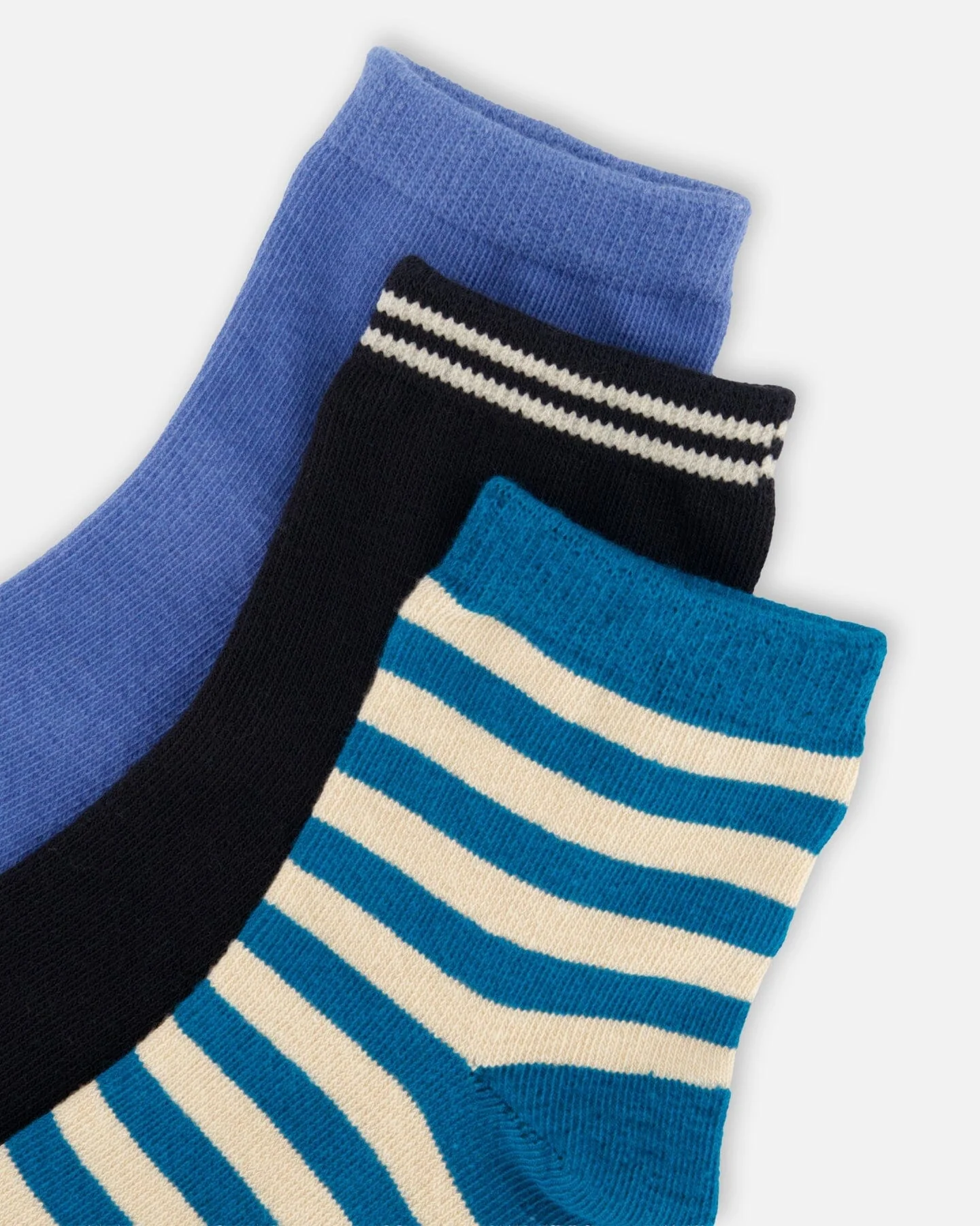 Socks (3 Pairs) Set Striped Green - Image 3