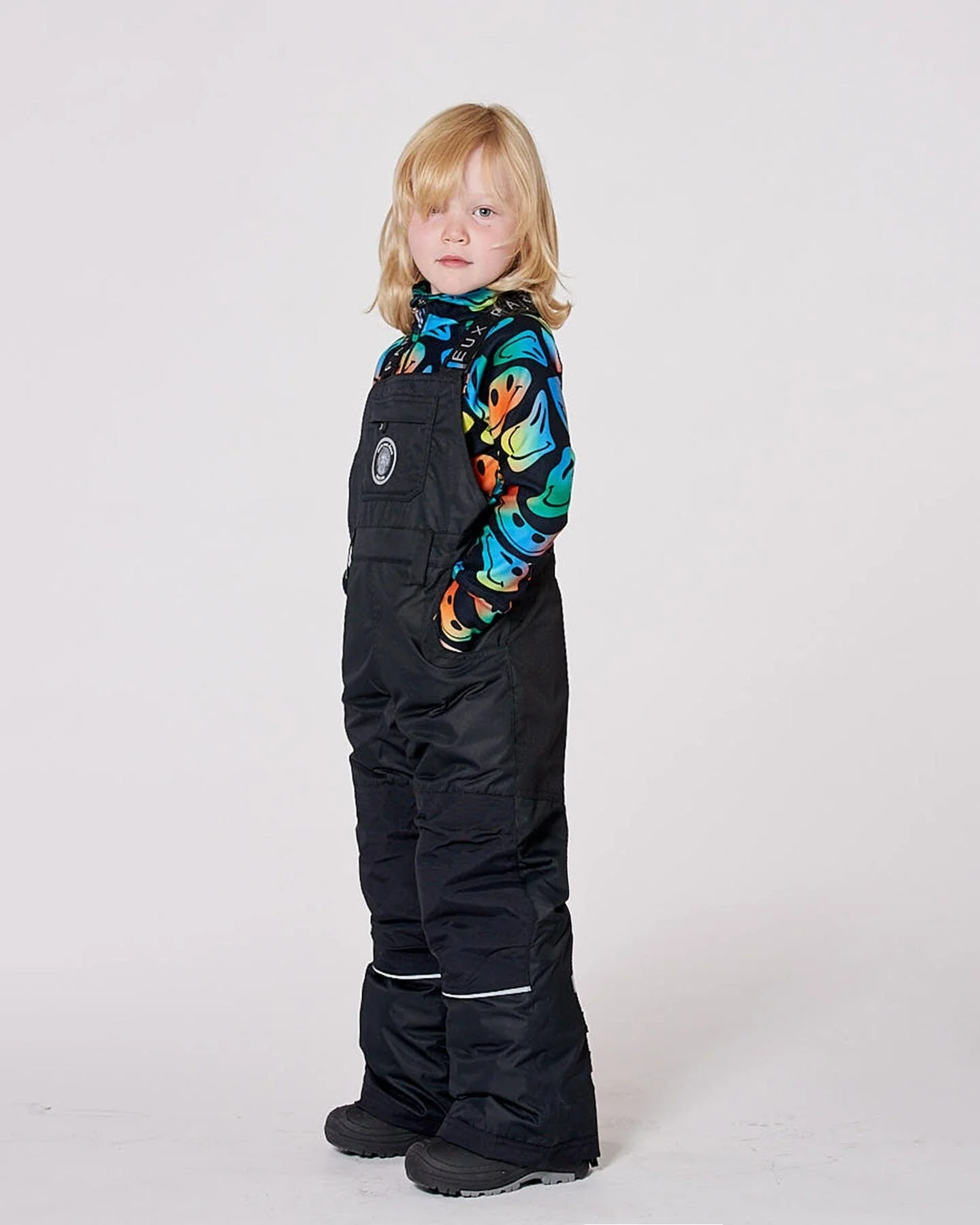 Solid Play Overall Snow Bib Black - Image 2