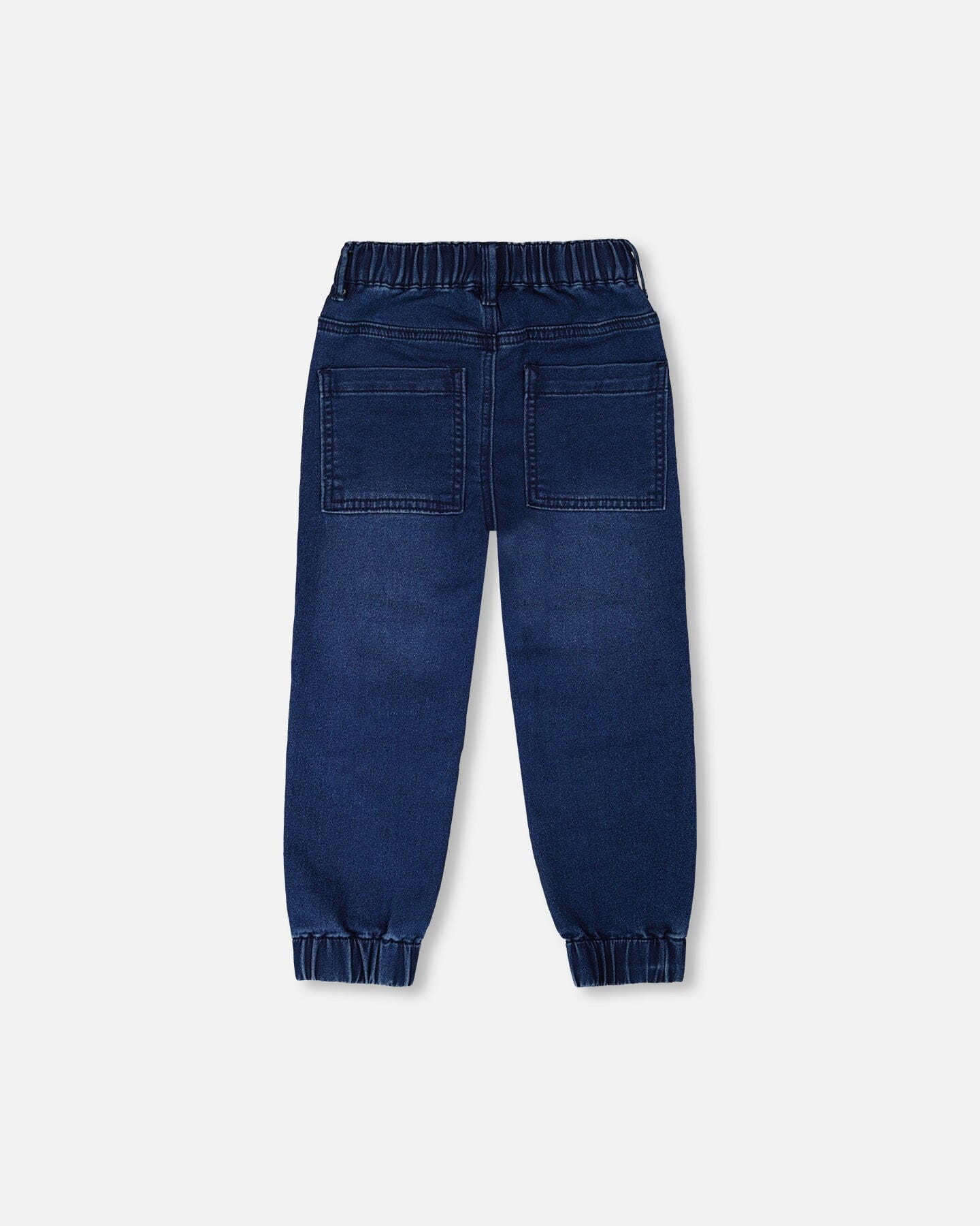 Stretch French Terry Denim Jogger Navy Blue - Image 3