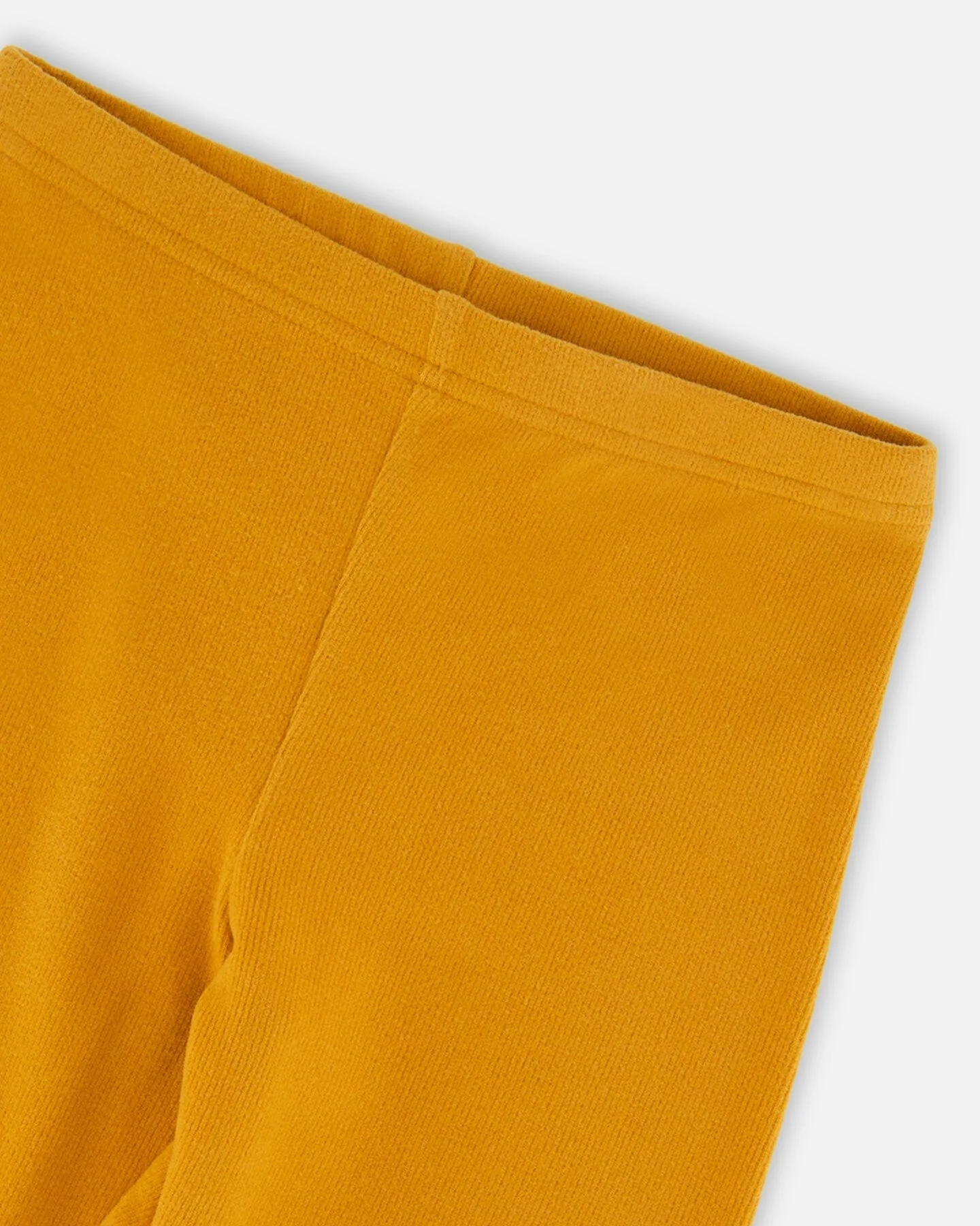 Super Soft Ribbed Leggings Golden Yellow - Image 4