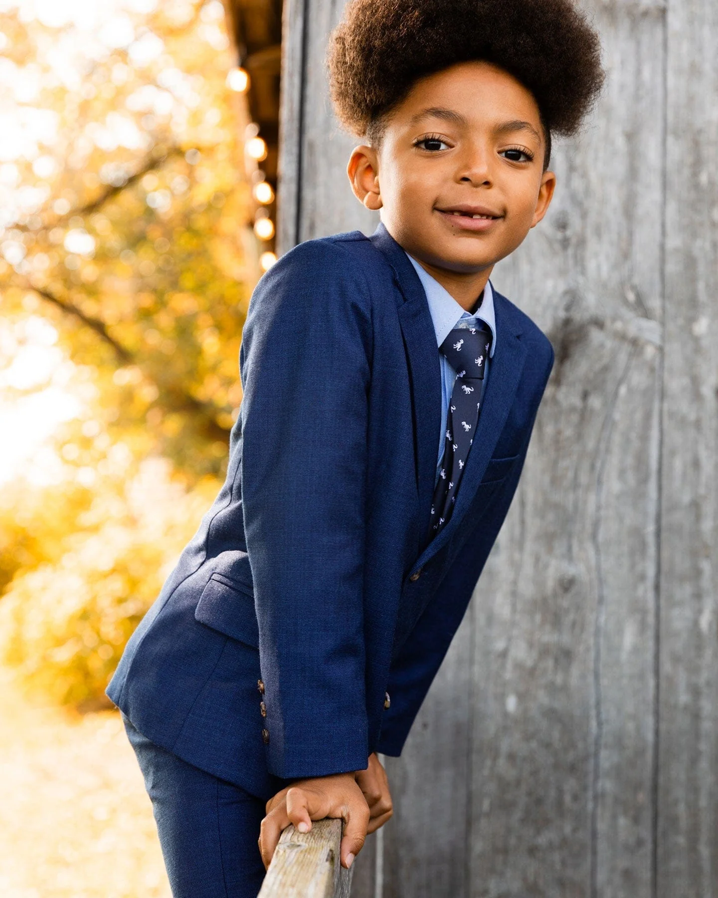 Two Button Blazer Navy Blue - Image 2