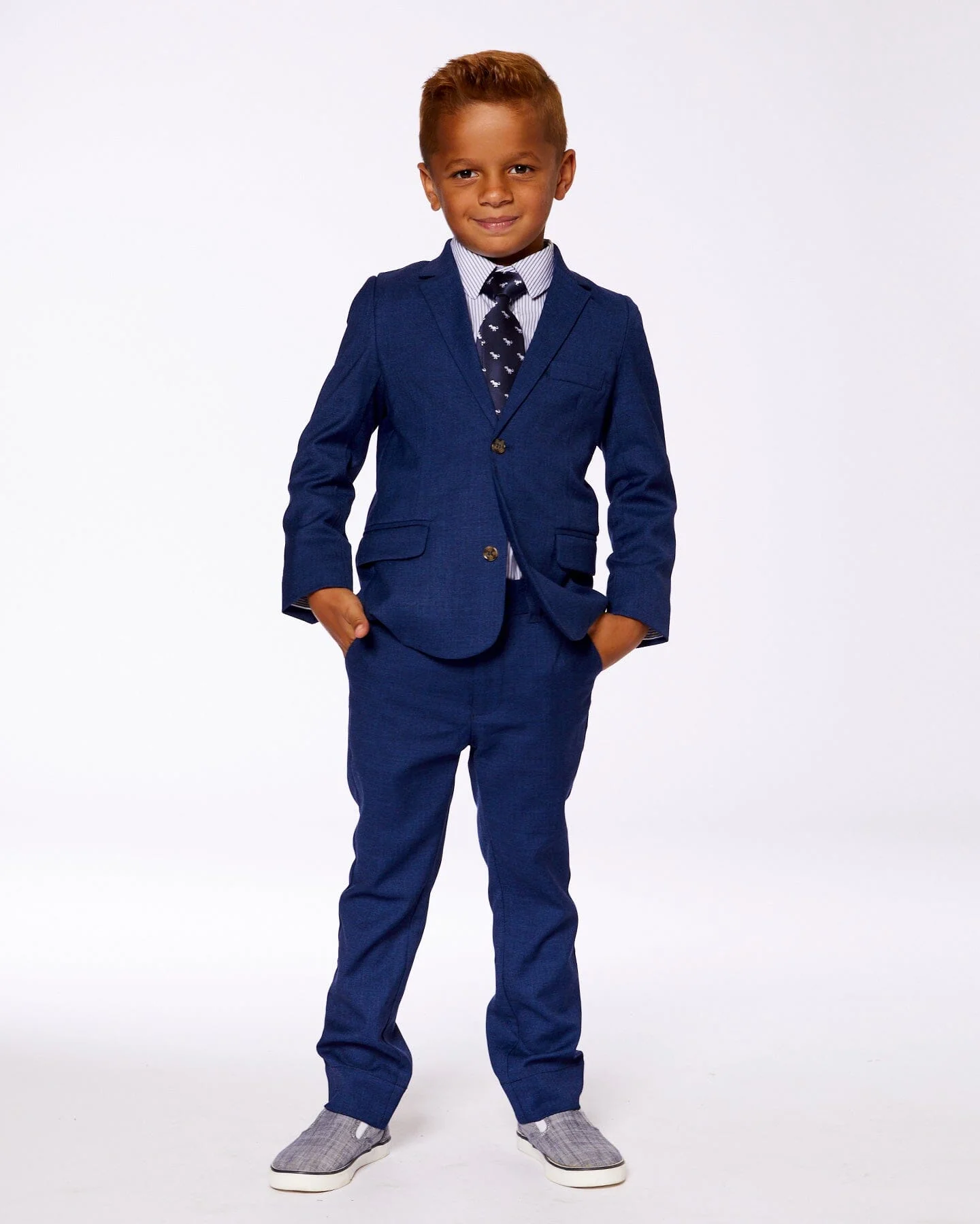 Two Button Blazer Navy Blue - Image 3