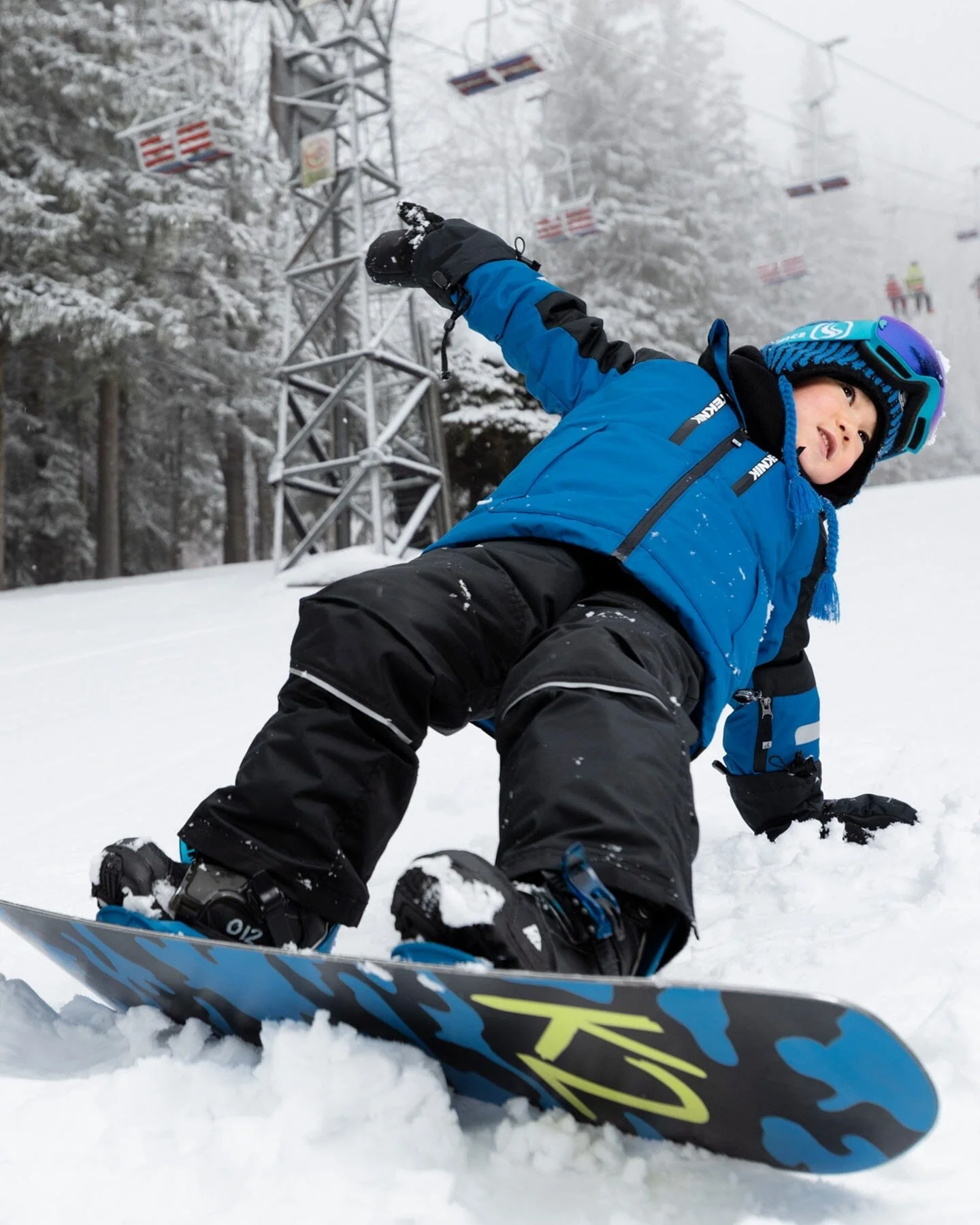 Two-Piece Teknik Snowsuit Royal Blue - Image 3