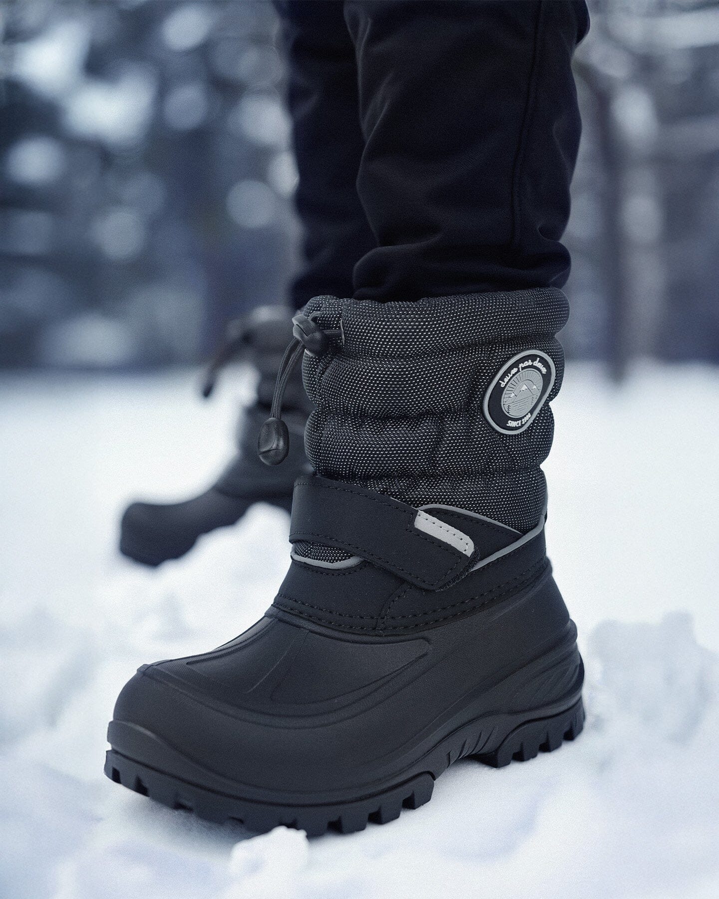 Winter Boots Solid Black - Image 2